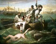 Watson and the Shark (1778) depicts the rescue of Brook Watson from a shark attack in Havana, Cuba.